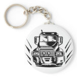 trucking lorry truck container van key chain