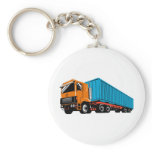 trucking truck lorry container truck key chain