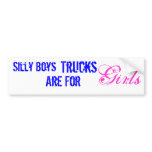 Trucks are for girls bumper stickers