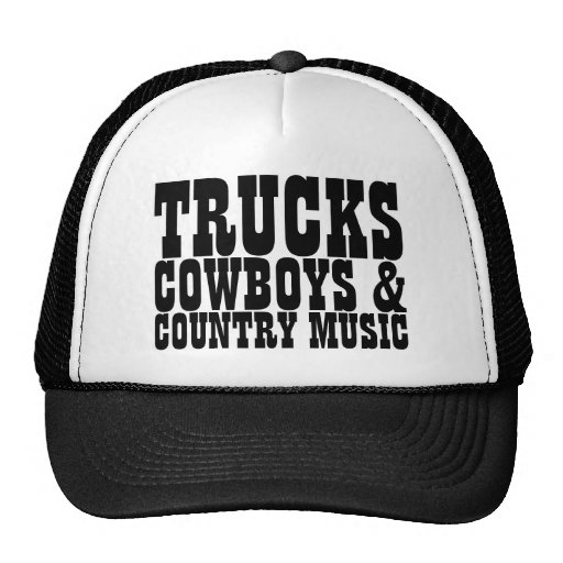 country music trucker hats