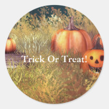 Truco de las calabazas o pegatina de la invitación