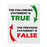 True and False Statements Full Color Flyer