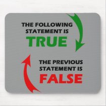 True and False Statements Mousepad