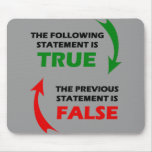 True and False Statements Mousepad