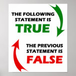True and False Statements posters