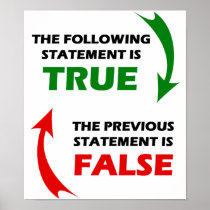 True and False Statements Posters