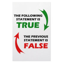 True and False Statements Stationery Paper