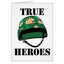 True Army Heroes Greeting Cards