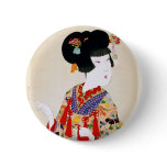 True Beauty Vintage Japanese Print Pinback Buttons
