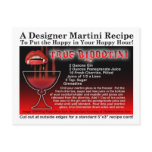 True Bloodtini Halloween Martini Recipe Postcard