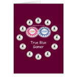 True Blue Gamer Pinball Card