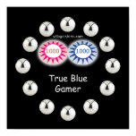 True Blue Gamer Pinball Poster