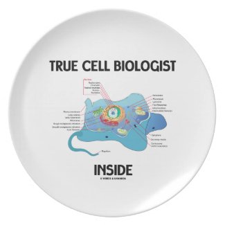 True Cell Biologist Inside (Eukaryote) Party Plates