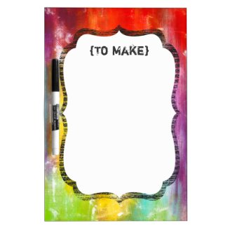 True Colors Abstract Art Dry Erase Whiteboards