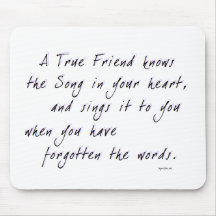 True Friend Mouse Mat