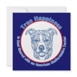 True Happiness w/ American Staffordshire uncropped Invitation