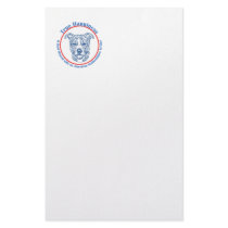 True Happiness w/ American Staffordshire uncropped stationery