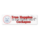 True Happiness with a Cockapoo bumper stickers by dogadoodle True Happiness with a Cockapoo bumper stickers