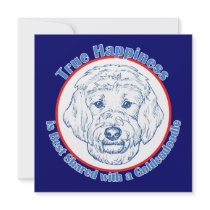 True Happiness with a Goldendoodle Invite