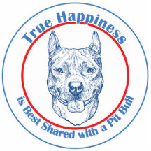 True Happiness with a Pit Bull Cut Out