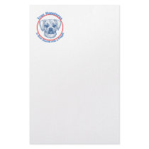 True Happiness with a Puggle Stationery Design