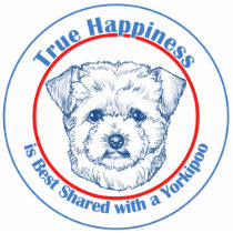 True Happiness with a Yorkipoo photo sculptures by dogadoodle True Happiness with a Yorkipoo photo sculptures