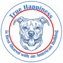 True Happiness with an American Bulldog Photo Sculptures