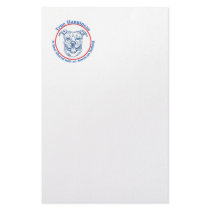True Happiness with an American Bulldog Custom Stationery