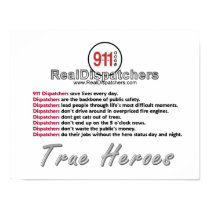 True Heroes dispatcher 911 poster posters