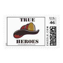 True Heroes Firefighter Postage Stamps stamps