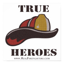 True Heroes Firefighter Poster posters by RealSlogans True Heroes Firefighter Poster posters