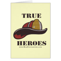 True Heroes fireman card by RealSlogans True Heroes fireman card