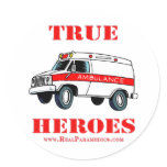 True Heroes paramedic ambulance emt sticker