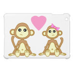 True Love Cute Monkey Boy and Girl iPad Mini Covers