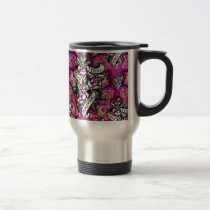 True Love Forever Psychedelic roses and banners. mugs