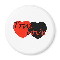 True Love Hearts magnets