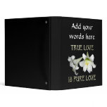 True Love is Pure Love (White Easter Lilies) binders