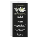 True Love is Pure Love (White Easter Lilies) Custom Rack Cards