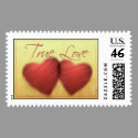 True Love postage stamp