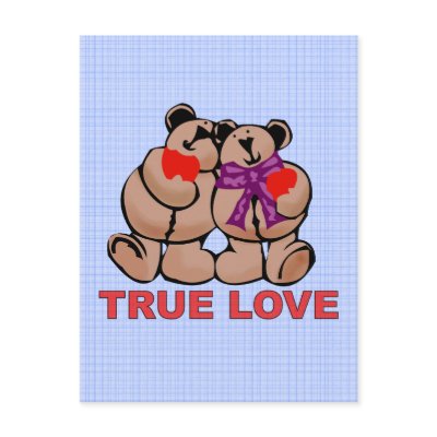 True Love postcards