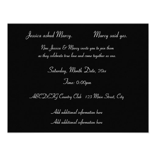 True Love Rose Invitations