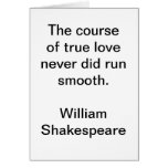 True love sorry Shakespeare Card