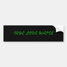 TRUE LOVE WAITS BUMPER STICKERS