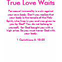 True Love Waits t-shirts by cmorgan8 True Love Waits t-shirts