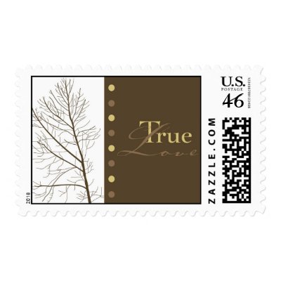 "True Love" Wedding Invitation Stamp by EllieLLC