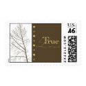 "True Love" Wedding Invitation Stamp