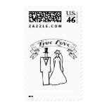 True Love Wedding T-Shirts & Gifts Stamps