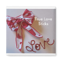 True LoveSticks magnet red by KatAnnette True LoveSticks magnet red