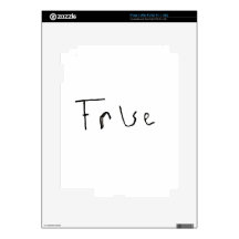 True or False iPad 2 Skins