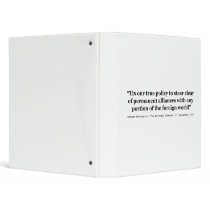 True Policy to Steer Clear of Permanent Alliances Vinyl Binder